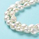 Fili di perle di perle d'acqua dolce coltivate naturali PEAR-Z002-22-4