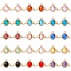 30pcs pendentifs en verre à facettes 15 couleurs GLAA-SZ0001-31-7
