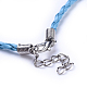 Cuerda de collares de cuero de imitación NCOR-R026-M-4