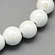 Pearlized Handmade Porcelain Round Beads PORC-S489-14mm-01-1