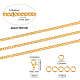 Kit per la creazione di gioielli fai da te con catena a cordolo soleggiato DIY-SC0014-52G-2
