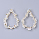 Colgantes de perlas de imitación de plástico abs FIND-S306-16E-2