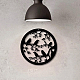 鉄の壁の装飾  ネジ付き  鳥とフラットラウンド  電気泳動黒  30cm HJEW-WH0013-051-7