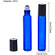 ガラス瓶  スチールローラーボールとプラスチックキャップ付き  プラスチック目盛り付きピペット  ミックスカラー  9.1x1.6cm AJEW-BC0005-42B-2