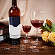 Etichetta con ciondoli per bicchiere di vino in acrilico nuvola AJEW-WH0248-383A-4