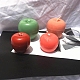 プラスチックキャンドル型  キャンドル作りツール用  リンゴの形  透明  84x73x62.5mm  穴：33mm  内径：63mm DIY-I035-09-2