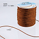 OLYCRAFT 140M 1.5mm Nylon Beading Cord Sienna Nylon String Thread Nylon Knotting Cord Rattail Trim for Chinese Knotting NWIR-OC0001-04-19-7