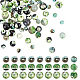 Arricraft 60 pièces 3 styles ensembles de perles d'agate craquelées de feu teintes naturelles G-AR0005-16C-1