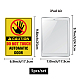 5pcs autocollants de panneau d'avertissement en pvc étanche DIY-WH0237-025-2