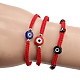 5pcs 5 styles bracelets de perles tressées en fil de nylon réglable BJEW-SZ0001-50-6