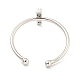 Латунные открытые манжеты для женщин RJEW-F162-02P-I-3