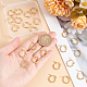 Unicraftale золотые серьги-кольца 12 пара гипоаллергенных кольцевых обручей серьги-кольца из нержавеющей стали 1x0.7-миллиметровые серьги-кольца комплект сережек для женщин EJEW-UN0001-05-11G-A-3