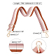 SUPERFINDINGS 1pc 79-140cm Long Rosy Brown Adjustable Bag Straps 40mm Wide Shoulder Canvas Straps Replacement Bag Belt with Light Gold Alloy Adjuster Shoulder for Bag FIND-WH0077-83-4