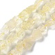 Perlas de cuarzo de limón natural bruto áspero G-B065-C10-1