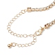 Alloy Rhinestone Cup Chain Necklaces NJEW-H217-01LG-3