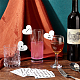 Etichette per bicchieri da vino in carta bianca olycraft CDIS-OC0001-07A-5