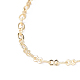 Brass Link Chain Necklaces X-NJEW-S383-105-2