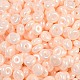 Непрозрачные цвета блестящие стеклянные бусины SEED-P008-01C-14-2
