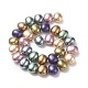 Electroplate Shell Pearl Beads Strands BSHE-G006-04G-2