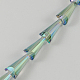 Transparent Electroplate Glass Beads EGLA-R079-18x10mm-08-2