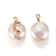 Natural Cultured Freshwater Pearl Pendants PEAR-I005-02-2