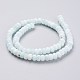 Chapelets de perles en pierre de lune naturelle G-F688-02B-2