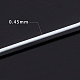 Benecreat 165 pied 0.017 pouces (0.45 mm) 7 brins de fil de perles blanches fil en acier inoxydable enduit de nylon pour collier bracelet perles artisanat travail TWIR-BC0001-03A-02-4