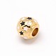 Rondelle 304 Stainless Steel Enamel Star European Large Hole Beads OPDL-M015-06A-2