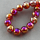 Chapelets de perles en verre électroplaqué EGLA-R040-8mm-19-1
