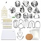 DIY Star/Rhombus/Hexagon Shape Dangle Earring Kits PW-WG12421-02-1