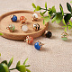 Fashewelry 10 pz 5 colori ciondoli in vetro occhio di gatto CE-FW0001-01-6