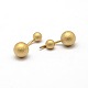 Textured 316L Stainless Steel Ball Belly Navel Rings Studs Body Piercing Jewelry AJEW-G008-B-08-2
