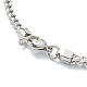 304 Stainless Steel Wheat Chain Necklaces NJEW-I245-08C-P-3
