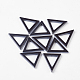 彼氏非磁性合成ヘマタイトの三角形のペンダントのバレンタインデーのギフトのアイデア  ブラック  31.5x29x4mm  穴：0.8mm X-IMP001-1
