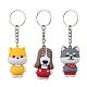 Porte-clés en plastique pvc pour chien de dessin animé KEYC-JKC00678-1
