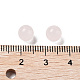 天然ローズクォーツ球状ビーズ  ラウンドビーズ  穴がない  6~6.5mm G-P520-23-3