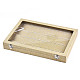 Cajas de exhibición colgantes de tela y madera ODIS-R003-10-2