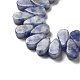 Natürliche blaue Fleck Jaspis Perlen Stränge G-B064-B59-4