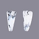 Boucles d'oreilles en acrylique de style imitation de pierres précieuses EJEW-JE03379-2