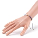 Nylon ajustable pulseras de abalorios trenzado del cordón BJEW-JB06024-6