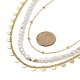3Pcs 3 Style Brass Satellite Chain Necklaces Set NJEW-JN04106-5
