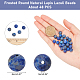 ARRICRAFT Frosted Round Natural Lapis Lazuli Beads Strands G-AR0003-59-2