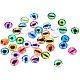 10mm Mixed Color Lucky Evil Eye Glass Flatback Dome Cabochons for Jewelry Making GGLA-PH0002-10mm-AB-5