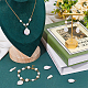 8pcs 4 estilos colgantes de perlas keshi naturales barrocas PALLOY-AB00030-5