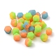 Nbeads 30pcs 3 couleurs perles de silicone lumineuses bicolores SIL-NB0001-10-1