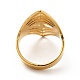 Ионное покрытие (ip) 201 регулируемое кольцо из нержавеющей стали с широким ушком для женщин RJEW-F131-04G-3