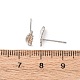 Латунь серьги EJEW-L278-08P-5