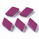 スプレー塗装合金マルチ連リンク  カドミウムフリー＆鉛フリー  タイル弾性ブレスレット作り用  平行四辺形  赤ミディアム紫  15.5x8x5mm  穴：1mm PALLOY-T075-06F-2