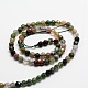 Faceted Natural Indian Agate Round Beads Strands G-E318A-4mm-01-2