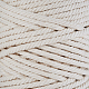 Benecreat 5mmx100m 4 hilos de algodón cordón 100% natural hecho a mano macramé cuerda de algodón para colgar en la pared colgador de plantas OCOR-BC0011-D-01-4